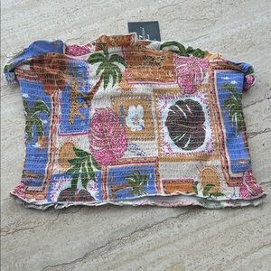 NEW 🆕 Club Z Collection Colorful Smocked Tube Top